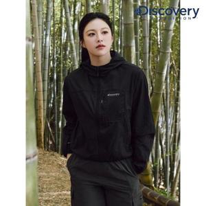 디스커버리 (DWWJ96053_BKS) 프레시벤트 여성 포켓형 크롭 바람막이 DXNW