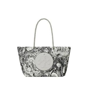 25 FW 토리버치 라지 엘라 체인 프린트 토트 백 175645 TP439975144