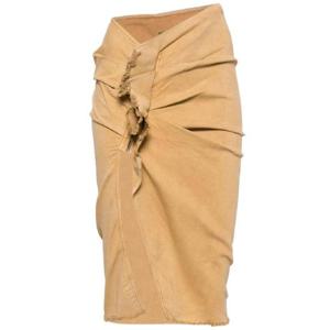 25 FW 릭오웬스 에드푸 개더 데님 스커트 DS01D1341SCF TP432811281