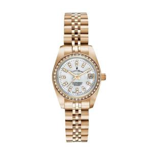 [마션틴트(잡화)][자크드마누어] 공식수입 스위스메이드 로즈골드 여성 메탈시계 NROP.16