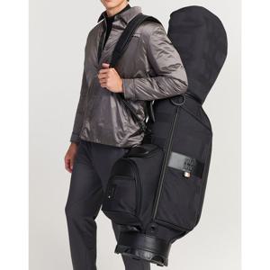 닥스 골프 25FW ONLINE EXCLUSIVE 블랙 체크 자가드 캐디백 DGGF5F901BK