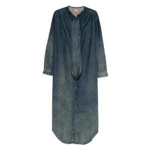 25 FW 디젤 타이 넥 데님 맥시 드레스 A19019068TC01 TP440408735