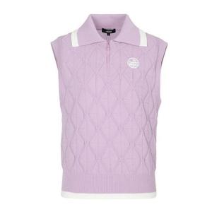 JDX X2SVV7371  골프 여성 아가일 하프집 베스트