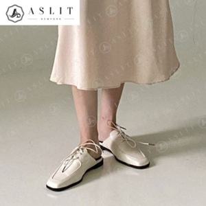 [애슬릿] 스퀘어 옥스포드 여성 사무실 뮬 블로퍼