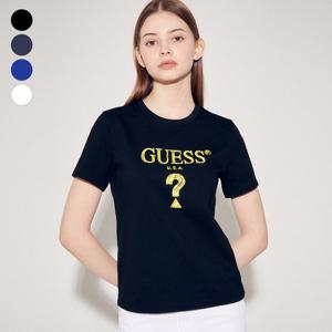 [게스(진)]여성 무테삼각 아크릴 짠짠컬러 반팔티셔츠 YP2K9436