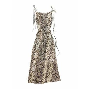 [ACNE STUDIOS] 라프리마 여성 맥시 프린트 롱 원피스 A20793BPH Brown /8