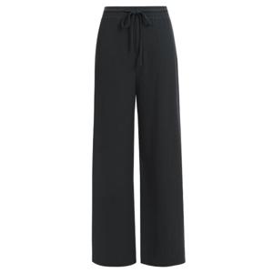 [샵앤]여성 와이드핏 왕골지 허리밴딩 통바지 PIC-WPT-1287-블랙