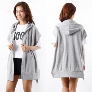 나야홍 / 빅사이즈후드조끼 1326L507 언발후드베스트 WW