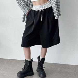 빅사이즈 507 통넓은투톤밴딩팬츠 DNOU983