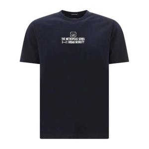 라프리마 CP컴퍼니 메트로폴리스 시리즈 머서라이즈 저지 리버스 그래픽 티셔츠 로고 14CMTS200A 00
