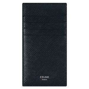 셀린느 로고 그레인 레더 카드지갑 네이비 10B673BEL 07OC