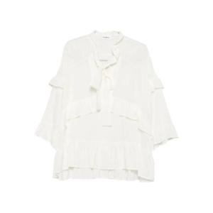 25 FW PAROSH 실크 러플 블라우스 SEWASHD313100 TP441409526