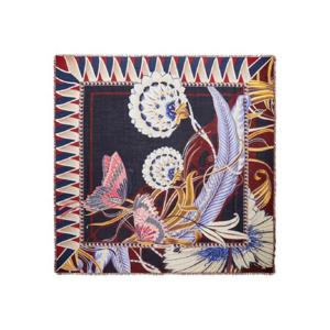 25 FW 페라가모 플로럴 프린트 프린지 스카프 788710 TP441481534