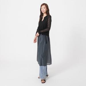 플라스틱아일랜드  레이어드 시스루 스커트 (PR3WS801)