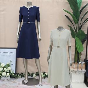 [미니멈]MD V넥 베이직 원피스 MD MMZBGWO4950 M_CJ