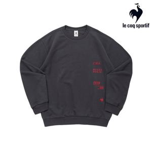 [르꼬끄] 유니 헤리티지 루즈 맨투맨 QQ323LFS94_DGR