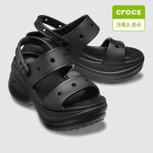 [크록스 본사] 크록스 베이 샌들 블랙 (206749-001)