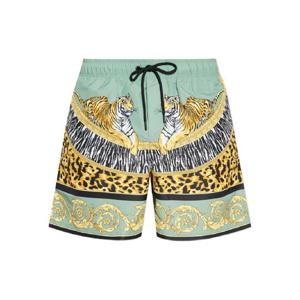 25 FW 베르사체 타이거 프린트 드로스트링 스윔 쇼츠 10188841A15945 TP441644951