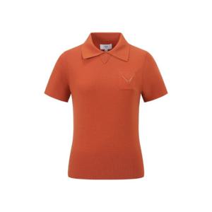 캘러웨이골프반팔티 PQC CWSO24F201_OR 여성 가을 카라형 반팔니트