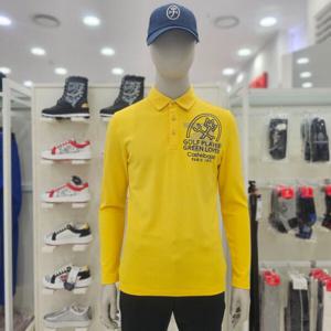 [까스텔바작][까스텔바작 골프] 남성 가슴 원포인트 카라 티셔츠