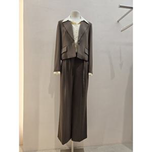 숲  (SB9TPM5) 벨티드 와이드 팬츠