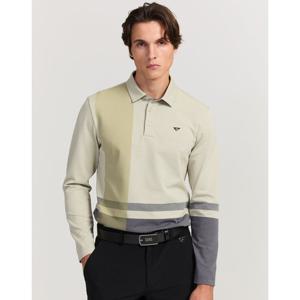 닥스 골프 25FW PREMIUM 카키 전판 빅체크 카라티 DGTS5C651K1