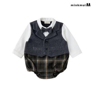 [밍크뮤]GR 샤를뮤체크바디슈트 35C1160401 35C11-604-01 출산백일돌선물