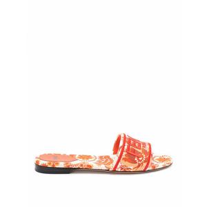 [FENDI] 라프리마 여성 샌들 Bandana 자수 위드 로고 슬라이드 8R8092ATTGF1SZG 핑크 /8