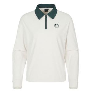 JDX 여성 반집업 우븐에리 티셔츠 X2TLV7441