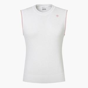 데상트골프베스트 GQC DP32WFKV71-BWTG 여성 썸머 니트 베스트 / Bright White