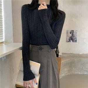 샵앤) 여성 물결 반목 시스루 골지 니트티 WON-WKN-WFJF5M0