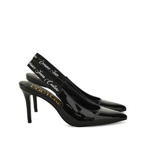 25 FW 베르사체진스꾸뛰르 페이턴트 레더 슬링백 펌프스 55mm 79VA3S52ZS859 TP442007618