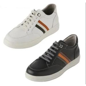 엘칸토 세이브존05 소가죽 초경량 밴딩끈 5cm 키높이 남성 스니커즈 LCMSSZ62U513