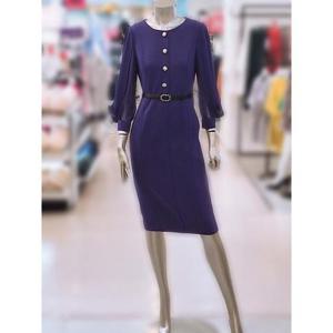 미니멈 세이브존03 미니멈 시스루소매 H라인 원피스 AMXCGWO7150GA