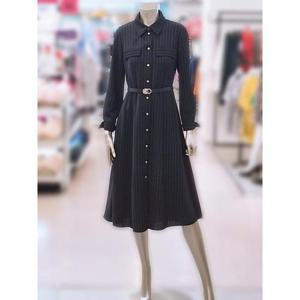 미니멈 세이브존03 미니멈 스트라이프 셔츠형 원피스 AMXCGWO7180GA