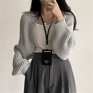 데일리 베이직한 데일리 LK-G011 여성 니트 패션 볼레로 의류 크롭