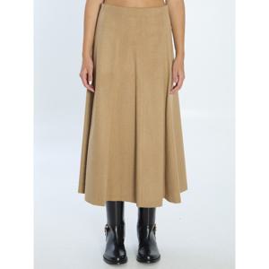 막스마라 플레어 카멜 스커트 2521106022600 10362 001