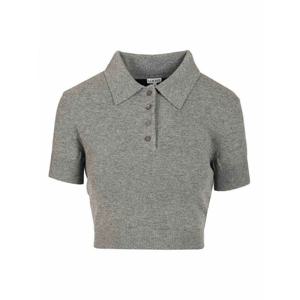 [LOEWE] 라프리마 여성 폴로 울 앤 캐시미어 셔츠 S540Y55K261121 Grey /8