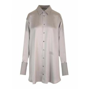 [LOEWE] 라프리마 여성 숏 Unstructured 실크 Shirtdress S359Y09XAX1810 Grey /8