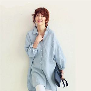 의류 데일리 데일리 2컬러 여성 롱셔츠 LK-S003 베이직