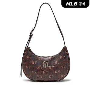[MLB공식] 클래식 모노그램 빈티지 PU 호보백 NY (Brown)