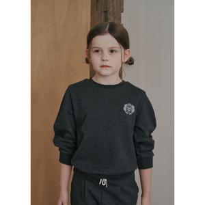 [빈]챠콜 그레이 볼륨 맨투맨 티셔츠BZ58TS03CG