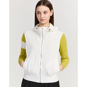 닥스 골프 여성 25FW PREMIUM 아이보리 BACK 쉐도우 로고 후드 베스트 DNJU5C654IV