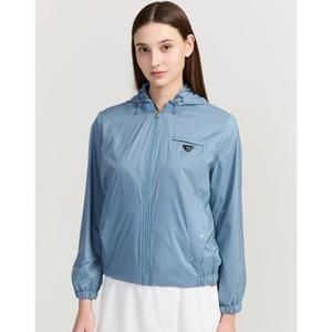 닥스 골프 여성 25FW PREMIUM 블루 옥타 라이닝 후드형 트래블 점퍼 DNJU5C657B2