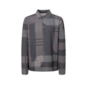 닥스 골프 25FW PREMIUM 차콜그레이 전판 시즌패턴 긴팔 카라티 DGTS5C631CG