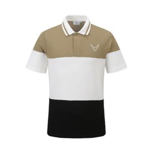 M 캘러웨이골프반팔티 PQC CMTY23F101_BE 남성 간절 블럭형 티셔츠