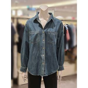 [트리아나]MARIO소고 기본핏데님셔츠형 블라우스AJ3BA13