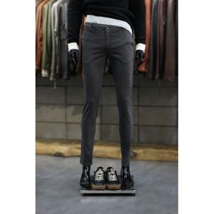 [빠니깔레]MARIO이태리직수입 가먼트다잉차콜 슬림스판 프리미엄코튼팬츠 f-icpt52ch