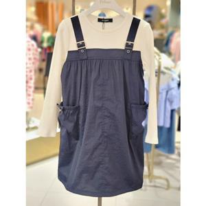 [프렌치캣 9D] (티파니) 레이어드 배색 원피스 (T54KBO020)