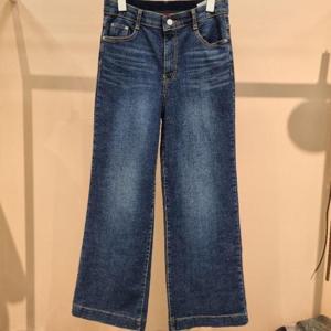 라티움 HC34 국내생산 신축성좋은 허리안쪽밴딩 일자통청바지 T2533Pt07